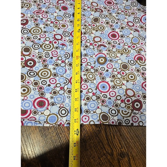 Cottonality‎ Natural Comfort Scrub Top Short Sleeve Sz S Blue Bubbly Slip On - Picture 9 of 9